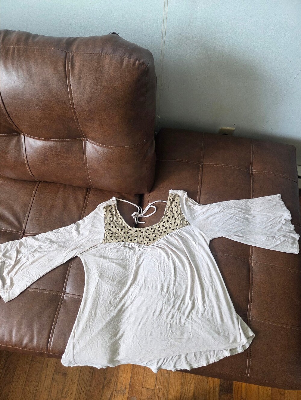Flowy Neutral Boho Top